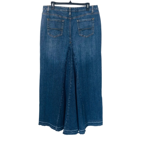 A.N.A Stretch Denim Mermaid Maxi Skirt 14T - Picture 2 of 8